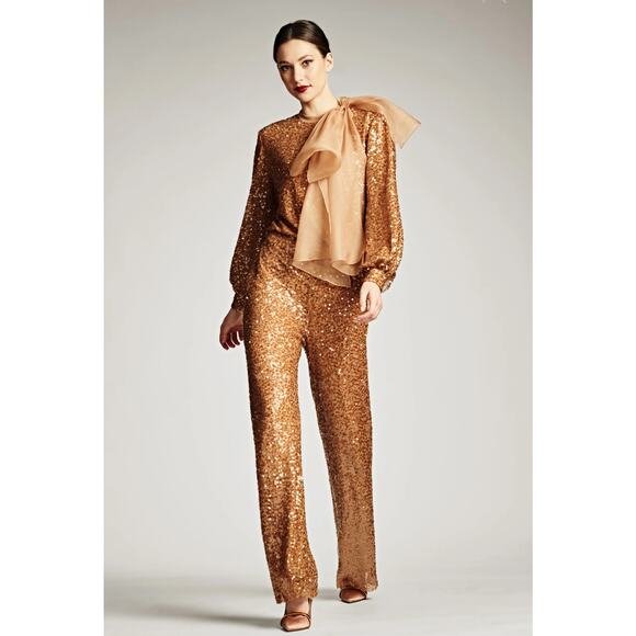 Sachin + Babi Sequin Bri Pant Honey Size 4 - Picture 2 of 8